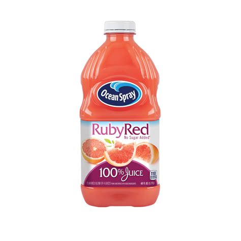 Ocean Spray 100 Juice Ruby Red Grapefruit 60 Fl Oz