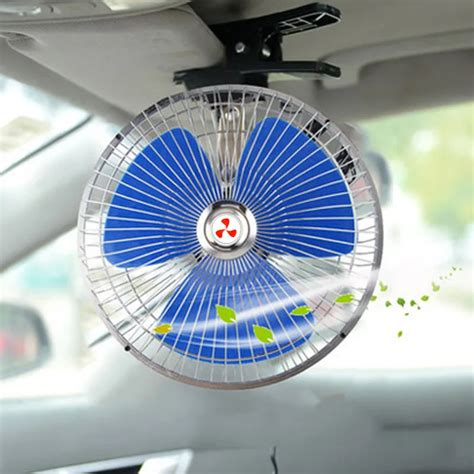 Buy 12v Powered Portable Auto Vehicle Car Fan Oscillating Cooling Fans With