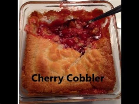 Homemade Cherry Cobbler In Minutes Youtube