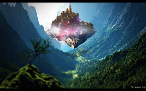 Flying Castle By Blackstonearts On Deviantart