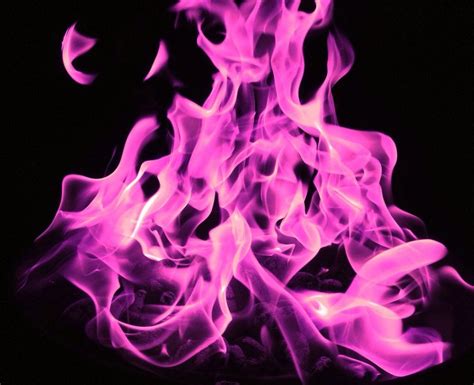 Purple Fire Purple Flames Pink Multicolored Flame Pink Purple Fire