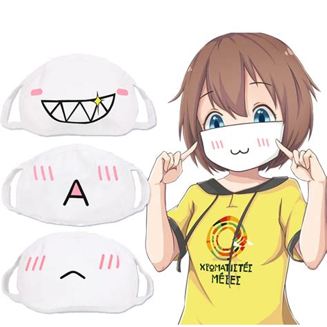 Buy Cute Anime Kaomoji Kun Emoticon Mouth Muffle