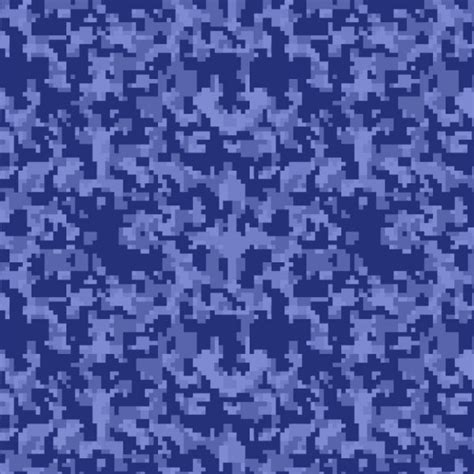 Blue Digital Camouflage Pattern Crew