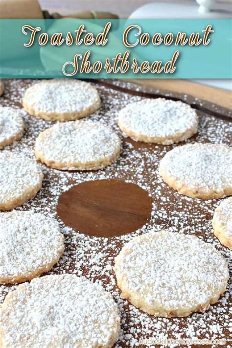 Toasted Coconut Shortbread Cookies Kudos Kitchen By Renee Toasted