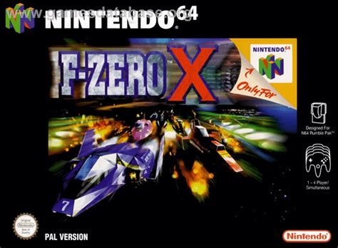 F Zero X Nintendo N64 Artwork Box