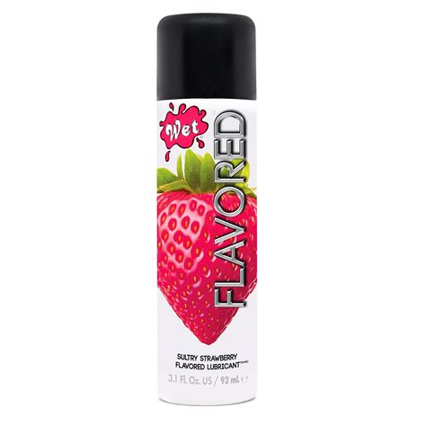 wet flavored strawberry flavored lubricant 3 1 fl oz