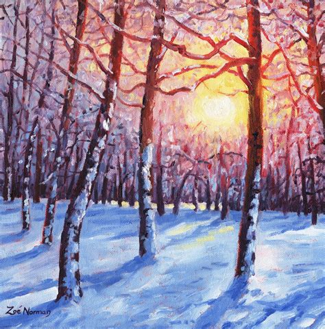 Winter Birch Trees By Zoe Elizabeth Norman Art2arts
