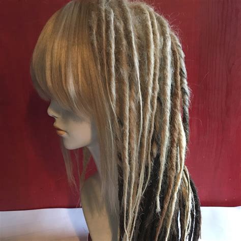 Custom Synthetic Dread Fall Dreadlock Wig You Choose Style And Colors Kapsels