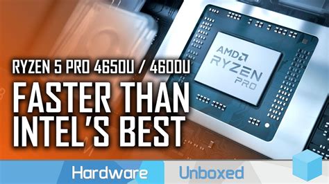 Ryzen 5 Pro 4650u 4600u Review Flagship Performance Mid Range Chip