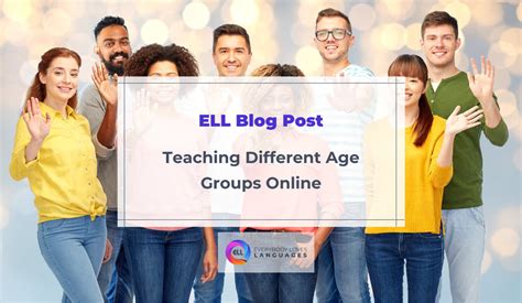 how to teach languages to different age groups online everybody loves languages