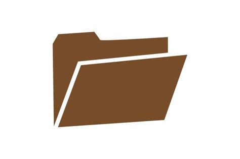 Brown Folder Icon Graphic By Zafreeloicon · Creative Fabrica Folder