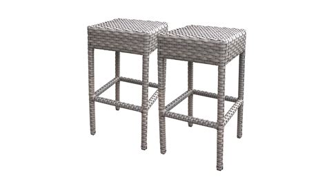 Monterey Bar Table Set With Backless Barstools 7 Piece Outdoor Wicker