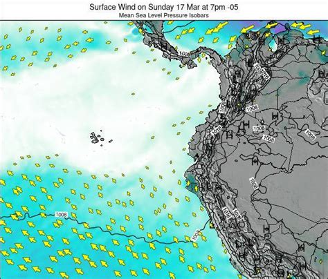 Ecuador Surface Wind On Monday 20 Sep At 7pm Ect