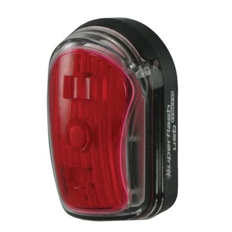 Planet Bike Superflash Micro Usb Rechargeable Bicycle Led Tail Light