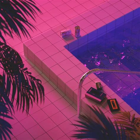Synthwave 1989 On Instagram Poolside ＇89 Vibes Or Nah Art By