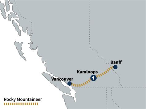 Rocky Mountaineer Vancouver To Banff Rail Rocky Mountaineer Train Route