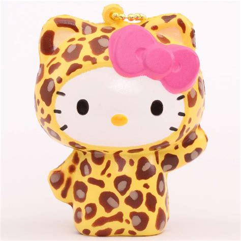 Cute Hello Kitty Leopard Squishy Charm Kawaii Modes4u