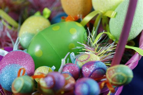 Easter Basket Eggs Free Stock Photo Public Domain Pictures