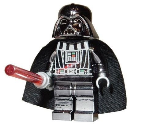 Lego Chrome Darth Vader Figure Star Wars 10th Anniversary Rare Brand