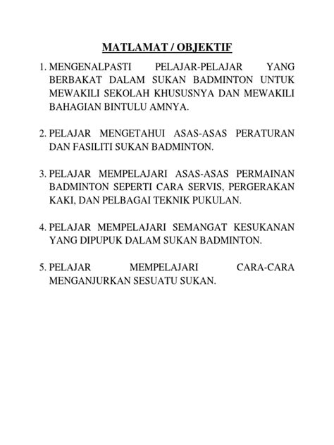 Matlamat perakuan hak dari perspektif barat ialah untuk memperkasa nilai hidup barat dengan penekanan. Matlamat Dan Objektif badminton