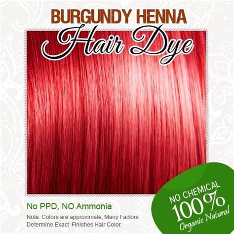 Organic Henna Hair Dyecolor 60 Grams For Men And Women 100 Chemical