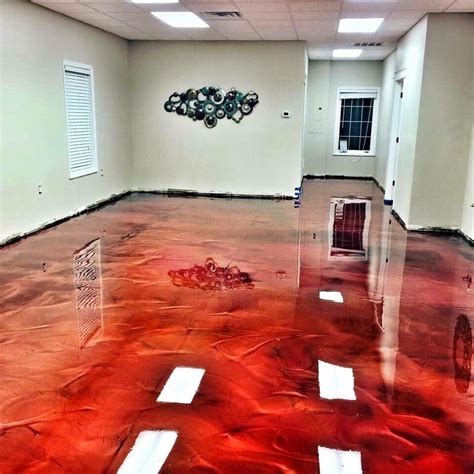 Red Epoxy Floor Flooring Ideas