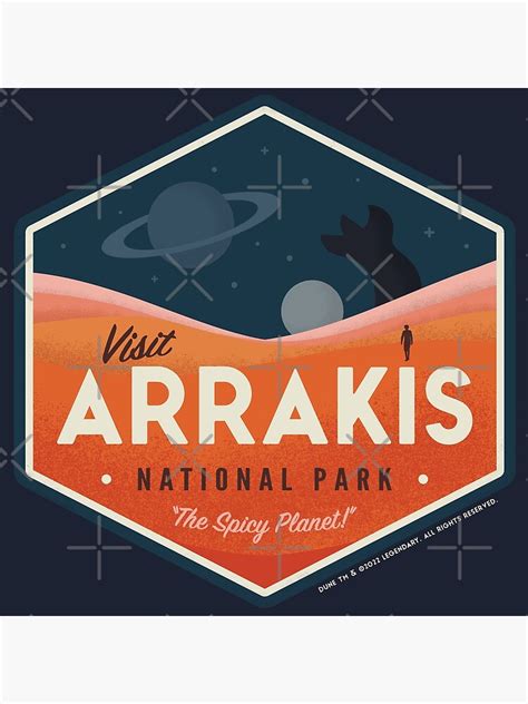 Visit Arrakis National Park Dune Vintage Travel Poster Poster For