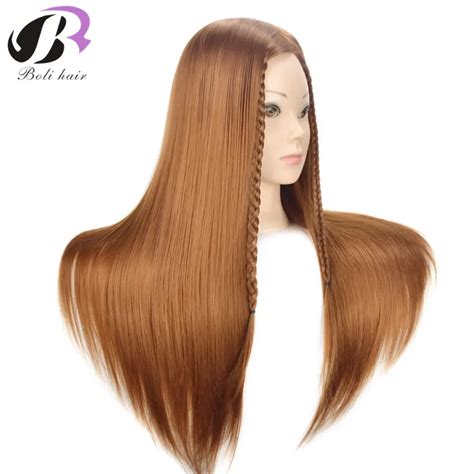 Boli Hair Hairdressing Training Head With Fiber Hair 26mannequin Head With Long Hair High