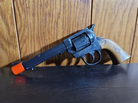 Vintage Edison Giocattoli Magnum Revolver Toy Cap Gun Hand Gun Italy