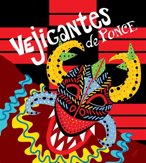 Vejigantes De Ponce Puerto Rico Poster Design Copyright © Joanne