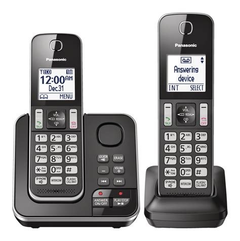 Panasonic Dect 60 Cordless Phones With Digital Answering System 2