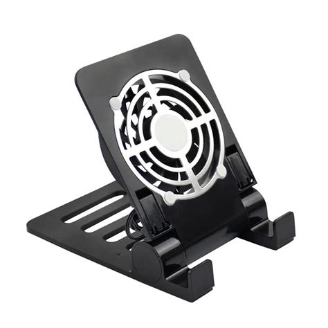 Usb Desk Phone Fan Quiet Cooling Pad Radiator With Foldable Stand