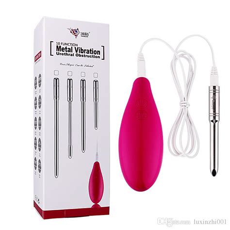 10 Modes Metal Vibration Urethral Obstruction Penis Plug Stainless Steel Vibrating Urethral