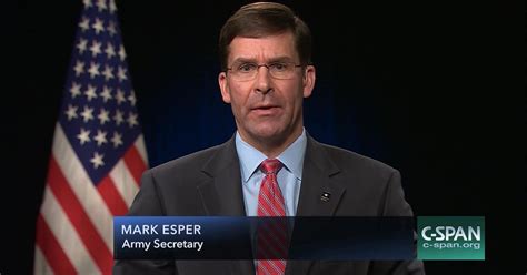 Newsmakers With Army Secretary Mark Esper C
