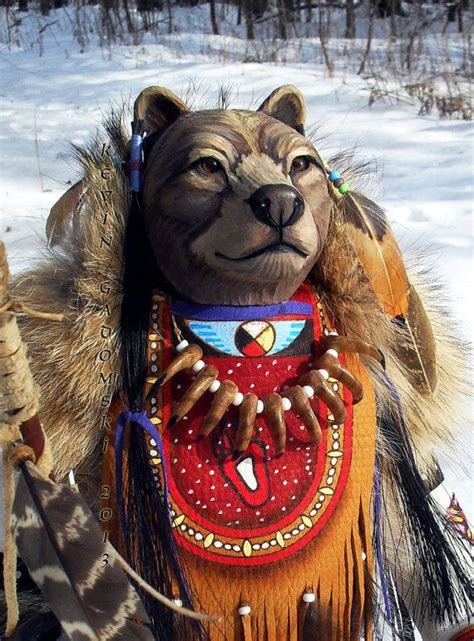 Grizzly Bear Manitou Spirit Or Totem Etsy In 2020 Spirit Art Dolls