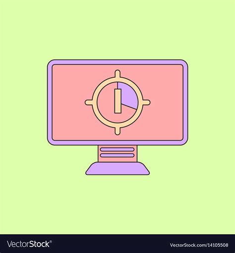 In Flat Style Screen Countdown Royalty Free Vector Image