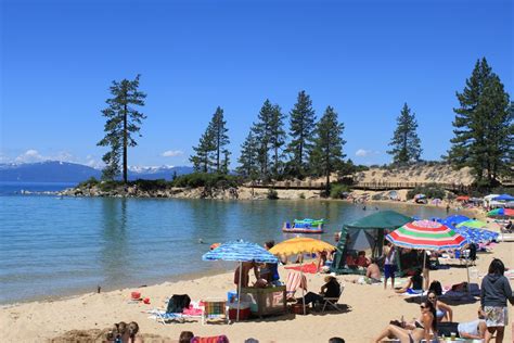 A Hot Summer Day At Sand Harbor Lake Tahoe Nv