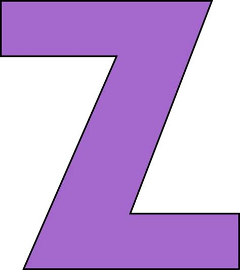 Purple Letter Z Clip Art Purple Letter Z Image Letter Z Lettering