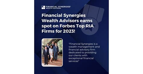 Financial Synergies Wealth Advisors Earns Prestigious Ranking On Forbes
