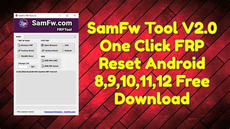Samfw Tool V One Click Frp Unlock Android Adb Enable Tool Sexiezpicz Web Porn