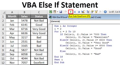 VBA Else If Statement How To Use Excel VBA Else If Statement