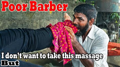 Authentic Smokey Oil Foot Massage With Scissor By Street Side Barber Painkiller Baba Asmr