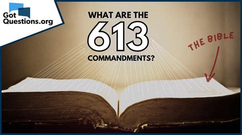What Are The 613 Commandments In The Old Testament Law Gotquestions