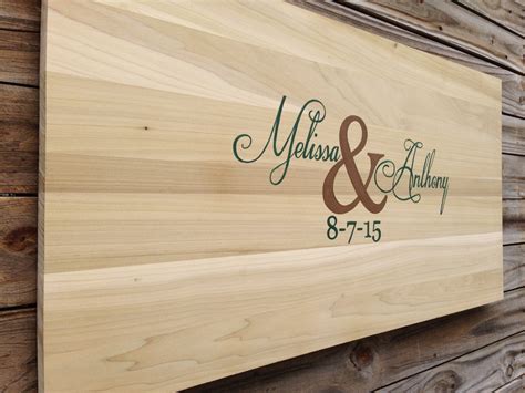 Signing a book as a gift with a note to the recipient is also a great way to commemorate a special occasion and add a personal touch to the gift. Wedding Guest book alternative wood sign. Rustic Guestbook ...
