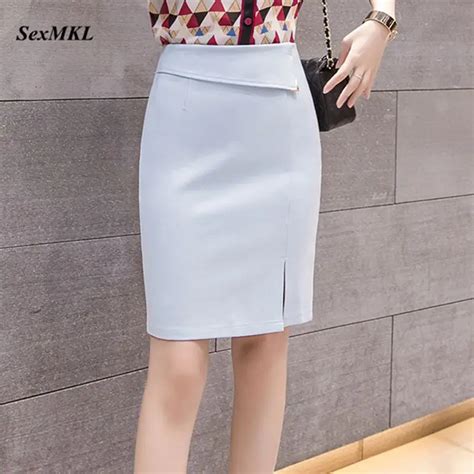 Sexmkl Oversized Stretch Pencil Skirt Women 2022 Winter Korean Fashion High Waist Red Skirts
