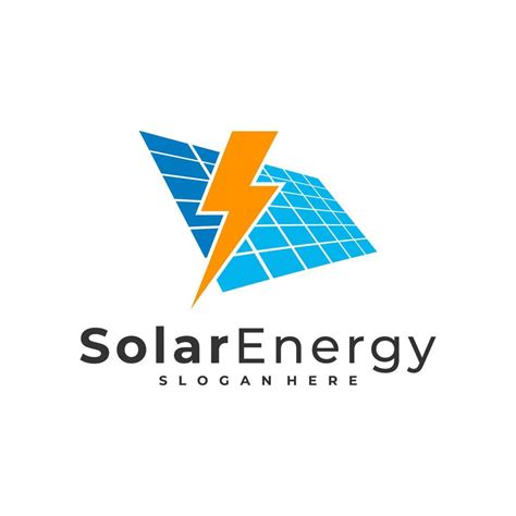 Modèle Vectoriel De Logo Dénergie Solaire Concepts Créatifs De