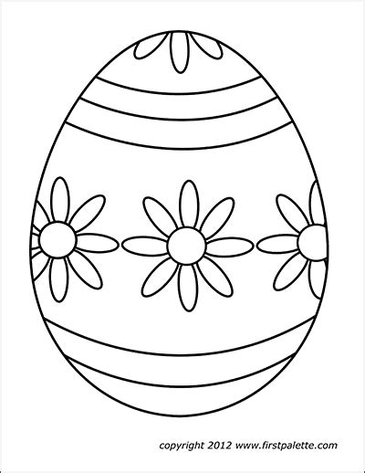 Free printable easter egg templates to help you make awesome easter crafts. Pin by Dianne Mitchell on Easter in 2020 (With images) | Easter egg printable