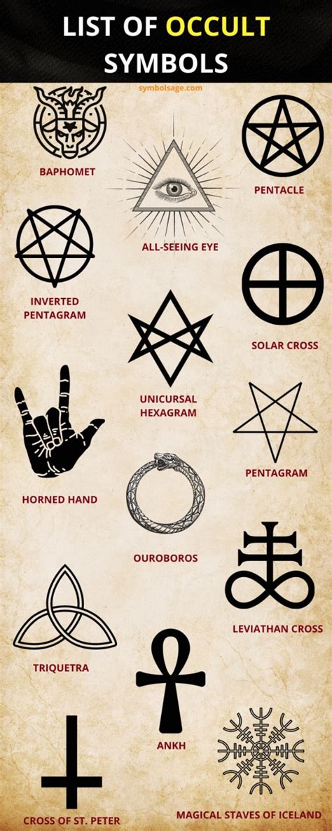 List Of Occult Symbols And Their Surprising Meaning Symbol Sage