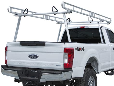 Buyers Clear Anodized Aluminum Pickup Truck Ladder Rack