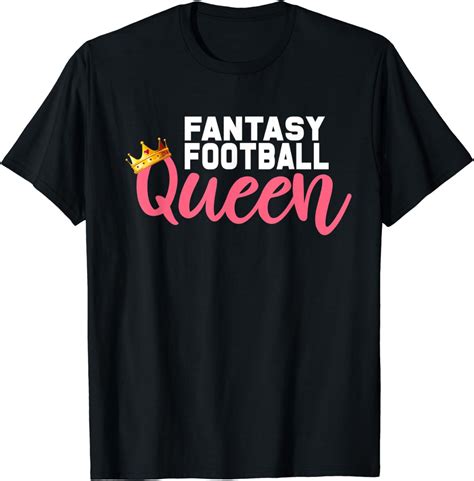 Amazon Com Mrs Commish Gift For Women Draft Fantasy Football Queen T